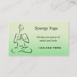 Yoga-Visitenkarte Visitenkarte