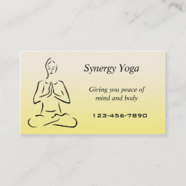 Yoga-Visitenkarte Visitenkarte