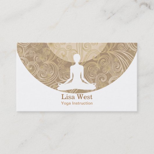 Yoga-Visitenkarten Visitenkarte (Vorderseite)