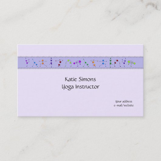 Yoga-Visitenkarten Visitenkarte (Vorderseite)