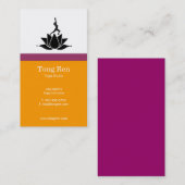 Yoga-Visitenkarten Visitenkarte (Vorne/Hinten)