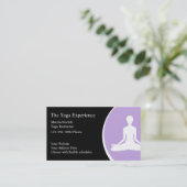 Yoga-Visitenkarten Visitenkarte (Stehend Vorderseite)