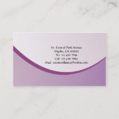 Yoga - Visitenkarten Visitenkarte (Rückseite)