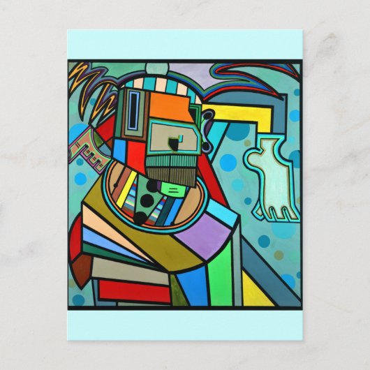 "Yoga" von Ruchell Alexander Postkarte (Vorderseite)