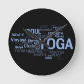 YOGA Wall Clock Runde Wanduhr (Vorderseite)