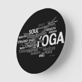 YOGA Wall Clock Runde Wanduhr (Winkel)