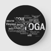 YOGA Wall Clock Runde Wanduhr (Vorderseite)