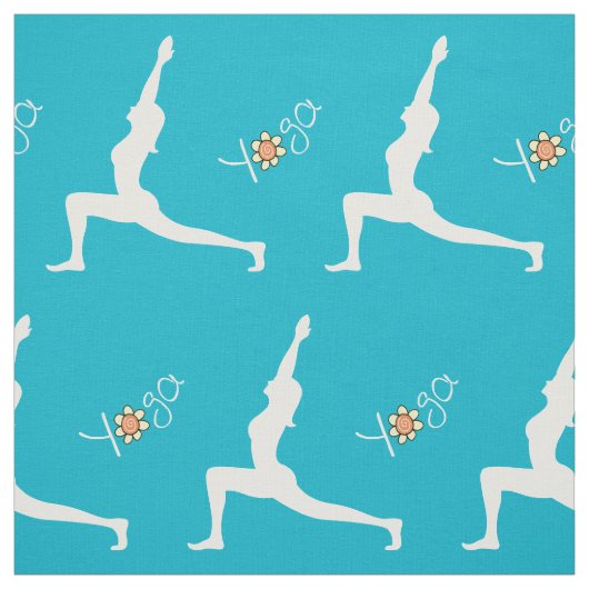 Yoga Warrior Pose Stoff (Muster)