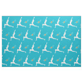 Yoga Warrior Pose Stoff (Fat Quarter (45,7 x 55,9 cm))