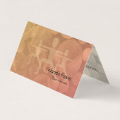 Yoga Warrior Pose Visitenkarten (Vorderseite)