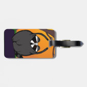 Yoga-Waschbär-Gepäckanhänger Gepäckanhänger (Rückseite horizontal)