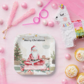 Yoga Weihnachten mit dem Weihnachtsmann in der Yog Pappteller (Party)