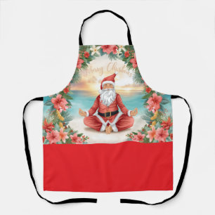 Yoga-Weihnachten Santa Claus-Lehrer Schürze