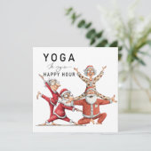 Yoga Weihnachten Santa Claus Pose (Stehend Vorderseite)