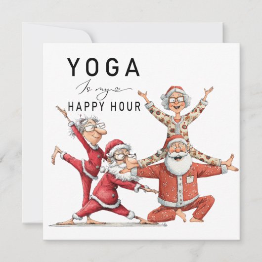 Yoga Weihnachten Santa Claus Pose (Vorderseite)