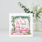 Yoga Weihnachten Weihnachtsmann Posing Atmen (Stehend Vorderseite)