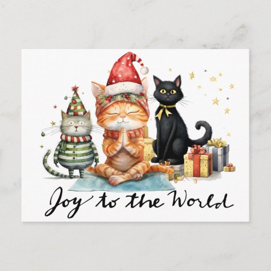 Yoga Weihnachten Weihnachtsmann Posing Yoga (Vorderseite)