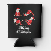 Yoga Weihnachts-Fitness Dosenkühler (Vorderseite)