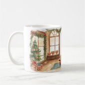 Yoga Weihnachts-Weihnachtsklaus mit Yoga Kaffeetasse (Links)