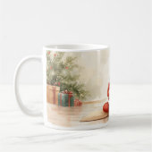 Yoga Weihnachts-Weihnachtsklaus mit Yoga Kaffeetasse (Links)