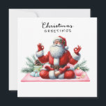 Yoga Weihnachts-Weihnachtsmann Posing Party Einlad Feiertagskarte<br><div class="desc">Yoga Weihnachts-Weihnachtsmann Posing Party Einladung ( Geschenke für Coach,  Lehrer,  Lehrer,  Freunde,  Mama,  Papa,  Freundin/Freund,  Mitarbeiter,  Gastgeberin,  Nachbarin,  er/sie,  Paare,  Großeltern,  Chef,  Kinder,  beste Freundin,  Familie,  Schwiegereltern,  Squad,  Team, </div>