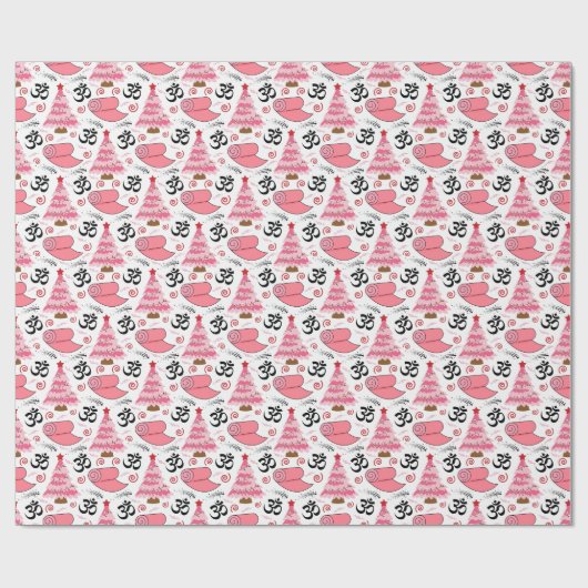 Yoga Weihnachtsgeschenke Wrapping Paper Geschenkpapier (Flach)