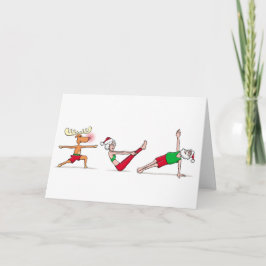 Yoga-Weihnachtskarte Feiertagskarte