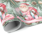 Yoga Weihnachtslehrer Geschenkpapier (Rolleneckpunkt)