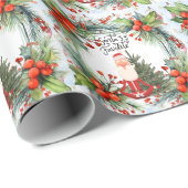 Yoga Weihnachtslehrer Geschenkpapier (Rolleneckpunkt)