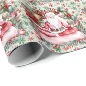 Yoga Weihnachtslehrer Geschenkpapier (Rolleneckpunkt)