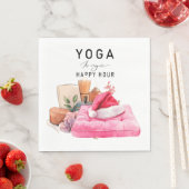 Yoga Weihnachtslehrer Serviette (Beispiel)