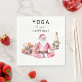 Yoga Weihnachtslehrer Serviette (Beispiel)