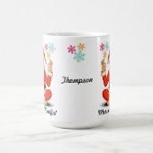 Yoga-Weihnachtsmann Kaffeetasse (Mittel)