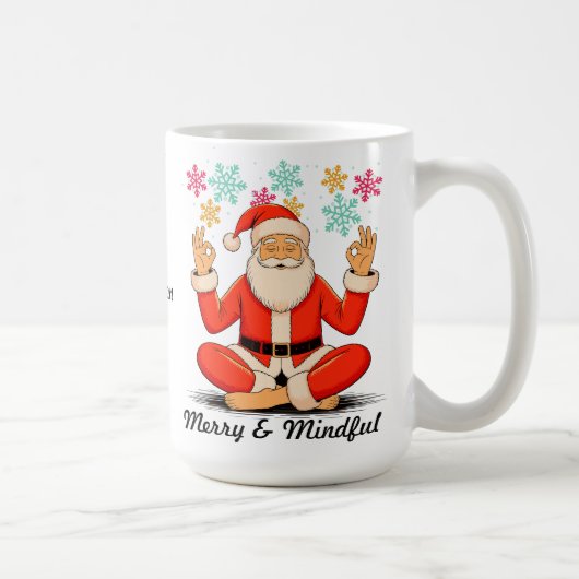 Yoga-Weihnachtsmann Kaffeetasse (Rechts)