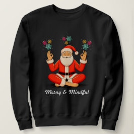 Yoga-Weihnachtsmann Sweatshirt