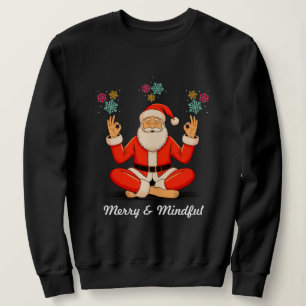 Yoga-Weihnachtsmann Sweatshirt