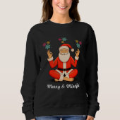 Yoga-Weihnachtsmann Sweatshirt (Vorderseite)
