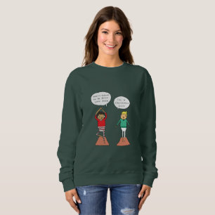 Yoga-Weihnachtspullover der Weihnachtsbaum-Pose- Sweatshirt