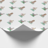 Yoga Weihnachtstiere Geschenkpapier (Ecke)