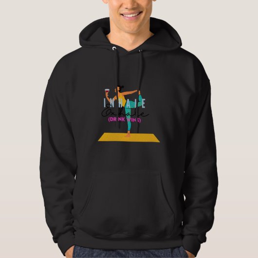 Yoga Wine Hoodie (Vorderseite)