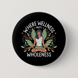 Yoga, wo Wellness auf Ganzheit trifft Button