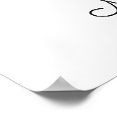 Yoga Woman individuelle Name Poster (Ecke)