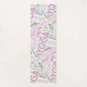 Yoga Word Cloud Plum/Green ID254 Yogamatte (Rückseite)