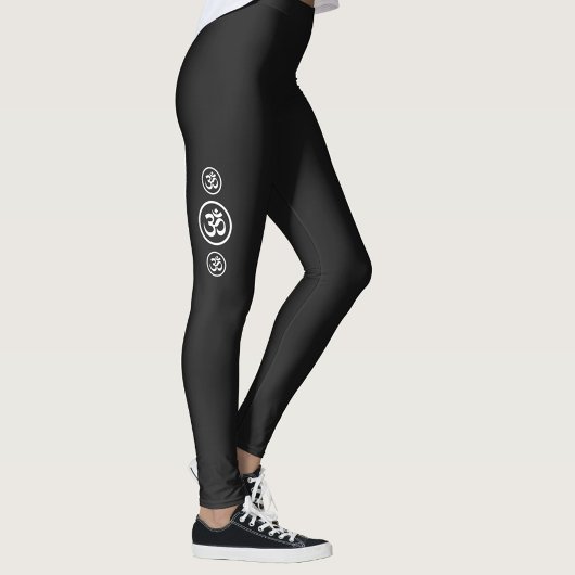 Yoga Workout-Leggings für das Black Ohm Symbol Leggings