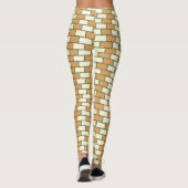 Yoga Workout-Leggings für schönes Brick Pattern Leggings (Rückseite)