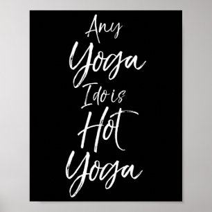 Yoga-Workouts Fitness Design Studio Frauen Heiß Yo Poster