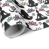Yoga Wrapping Paper Geschenkpapier (Rolleneckpunkt)