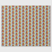 Yoga-Wurst Geschenkpapier (Flach)