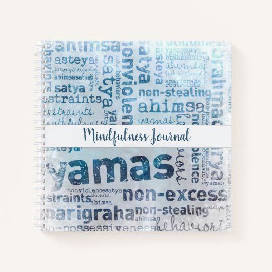 Yoga Yamas Mindfulness Journal Notizblock (Vorderseite)