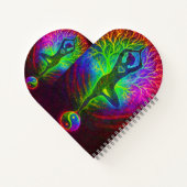 Yoga Yin Yang Rainbow Notizblock (Rückseite)